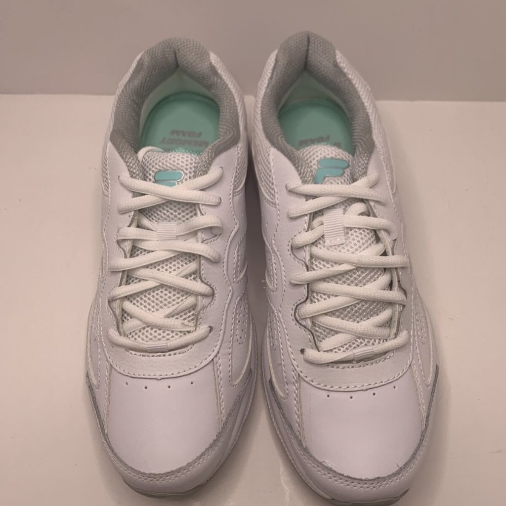 Size 9 Women Shoes FILA Memory Glimpse White/ARBL - Picture 4 of 6